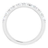 14K White 3/4 CTW Natural Diamond Anniversary Band
